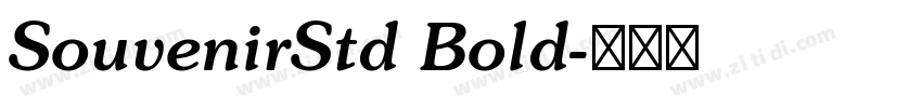 SouvenirStd Bold字体转换